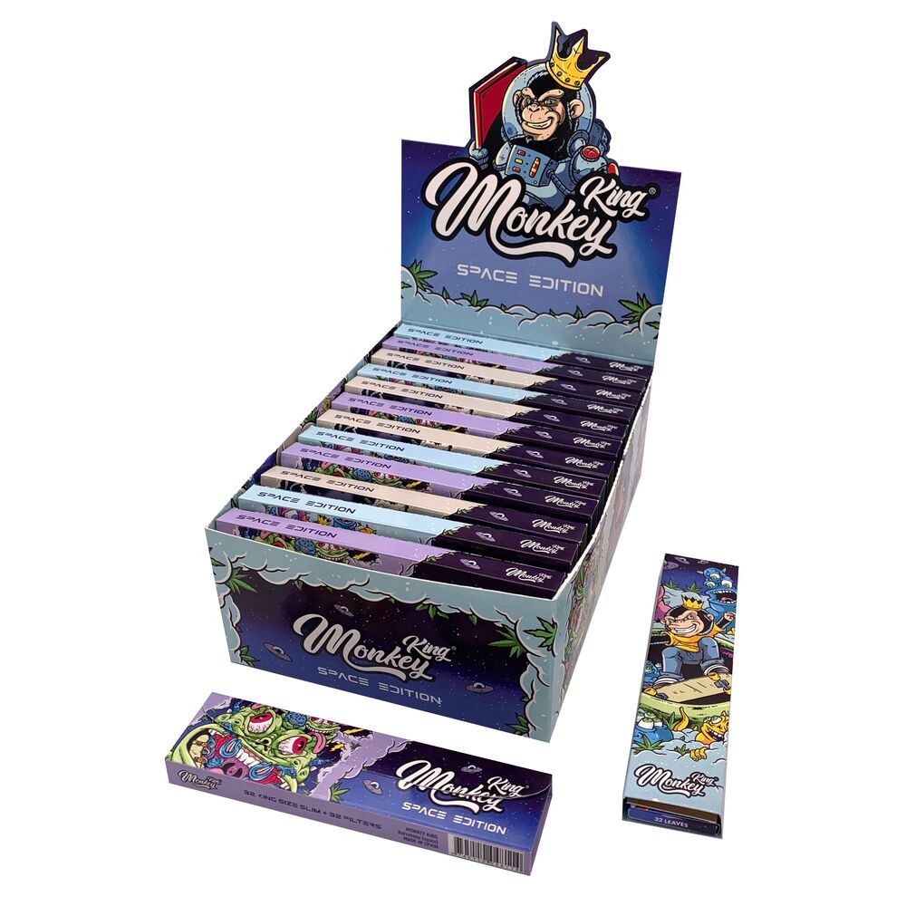 Monkey King Space Edition + Tips King Size Unbleached Χαρτάκια
