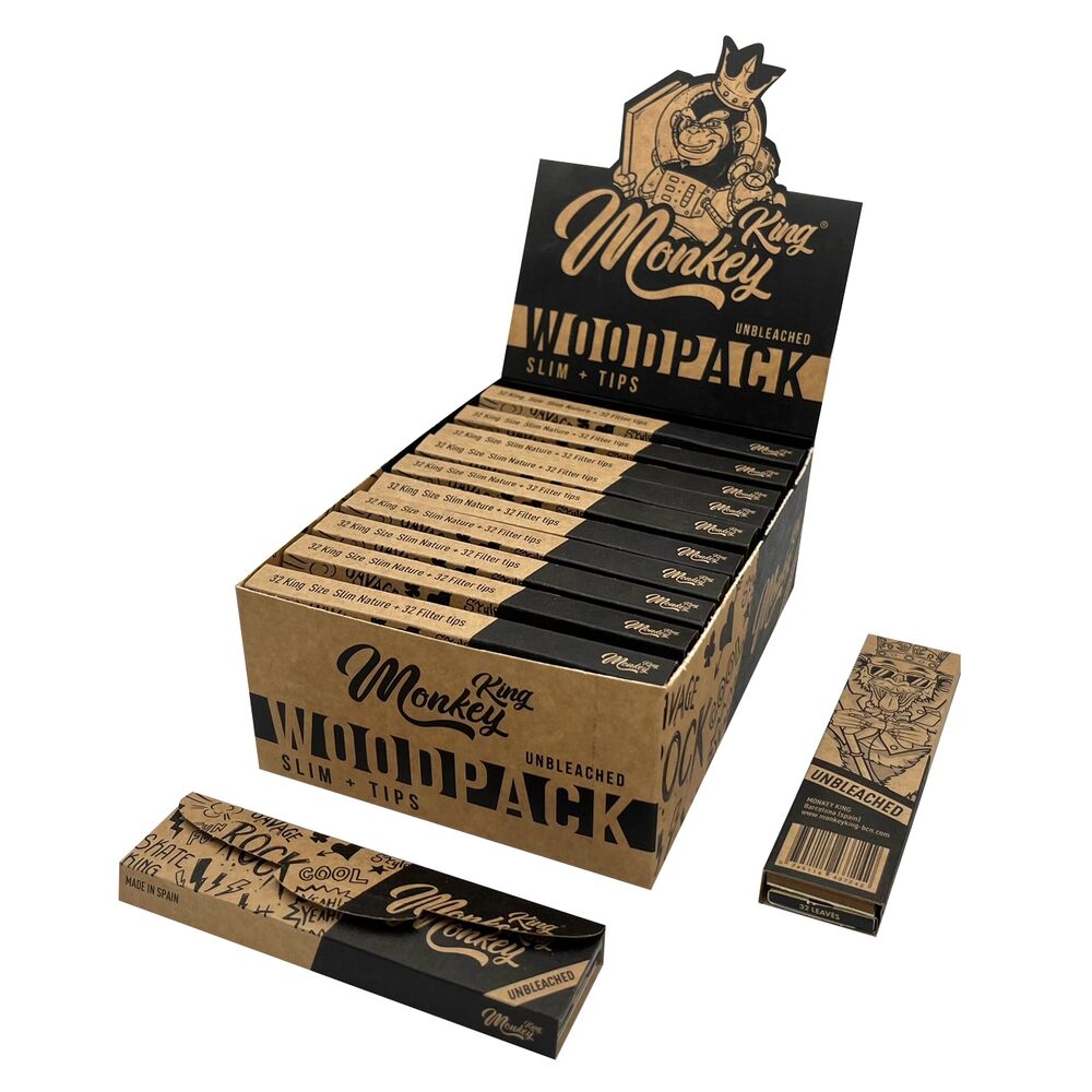 Monkey King WoodPACK SLIM + TIPS Χαρτάκια