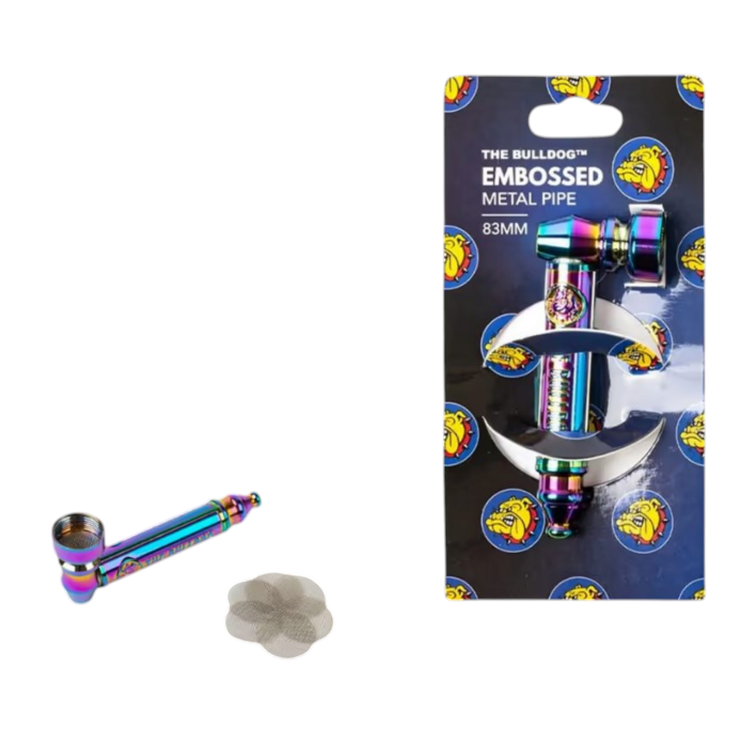 BULLDOG RAINBOW METAL PIPE (5 screens)