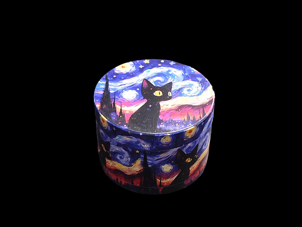Μεταλλικό Μαγνητικό Grinder Starry night Cat