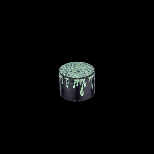 Μεταλλικό Μαγνητικό Grinder  Σχέδιο Φύλλα Μαριχουάνας