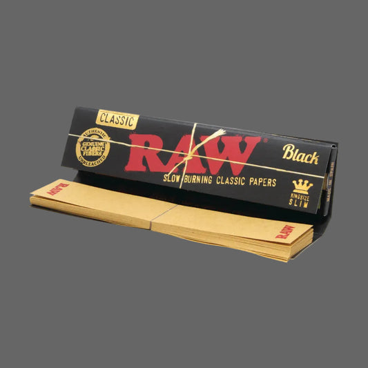 Raw Black Connoisseur Ks Slim Plus Tips